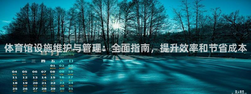 意昂3集团logo：体育馆设施维护与管理：全面指南，