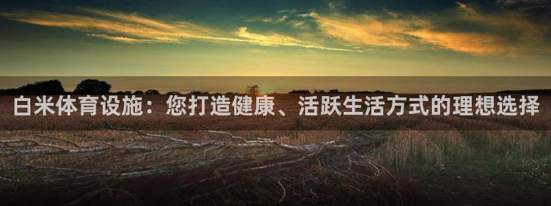 意昂3官方：白米体育设施：您打造健康、活跃生活方式的