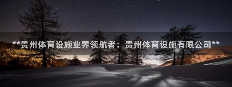 意昂体育3招商：**贵州体育设施业界领航者：贵州体育