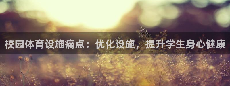 意昂体育3招商：校园体育设施痛点：优化设施，提升学生