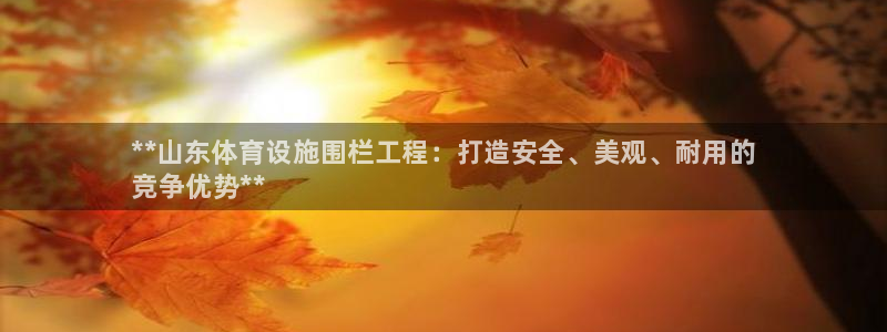 意昂3娱乐网站：**山东体育设施围栏工程：打造安全、